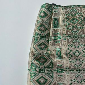 J. Crew metallic skirt with tags